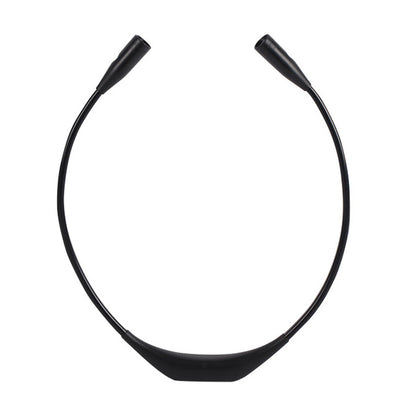 Dimmable LED Neck Reading Light Dual Head Flexible Book Light Black