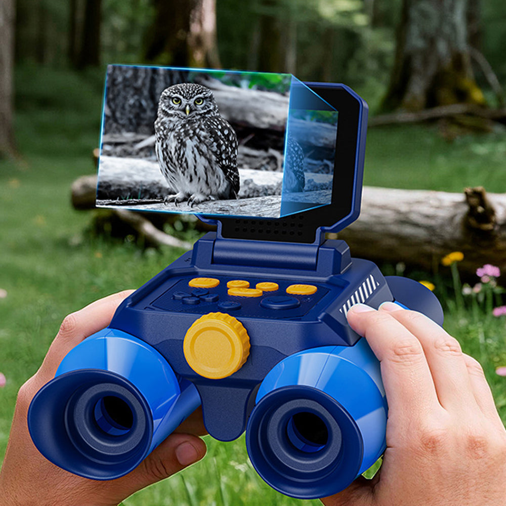 Digital Binoculars with Night Vision and 10X Optical Zoom - Blue