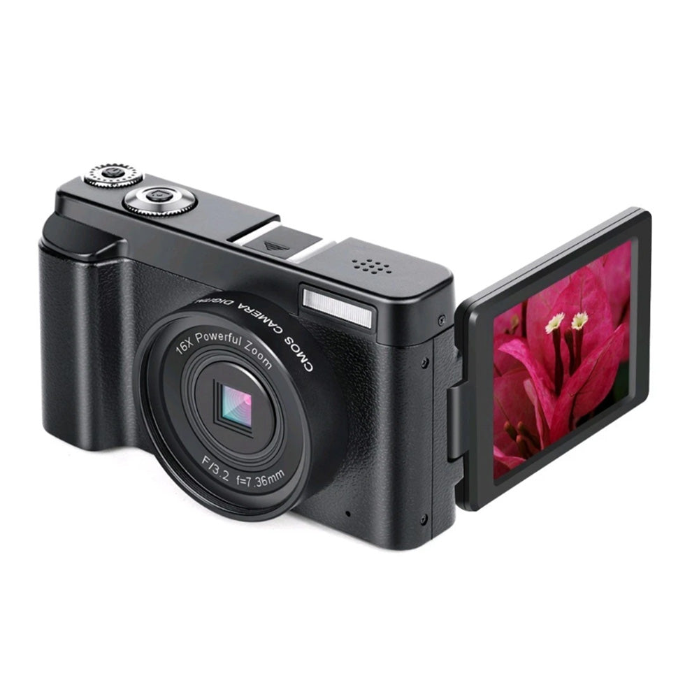 4K Digital Camera 48MP with Flip Screen 16X Zoom & 32GB TF Card