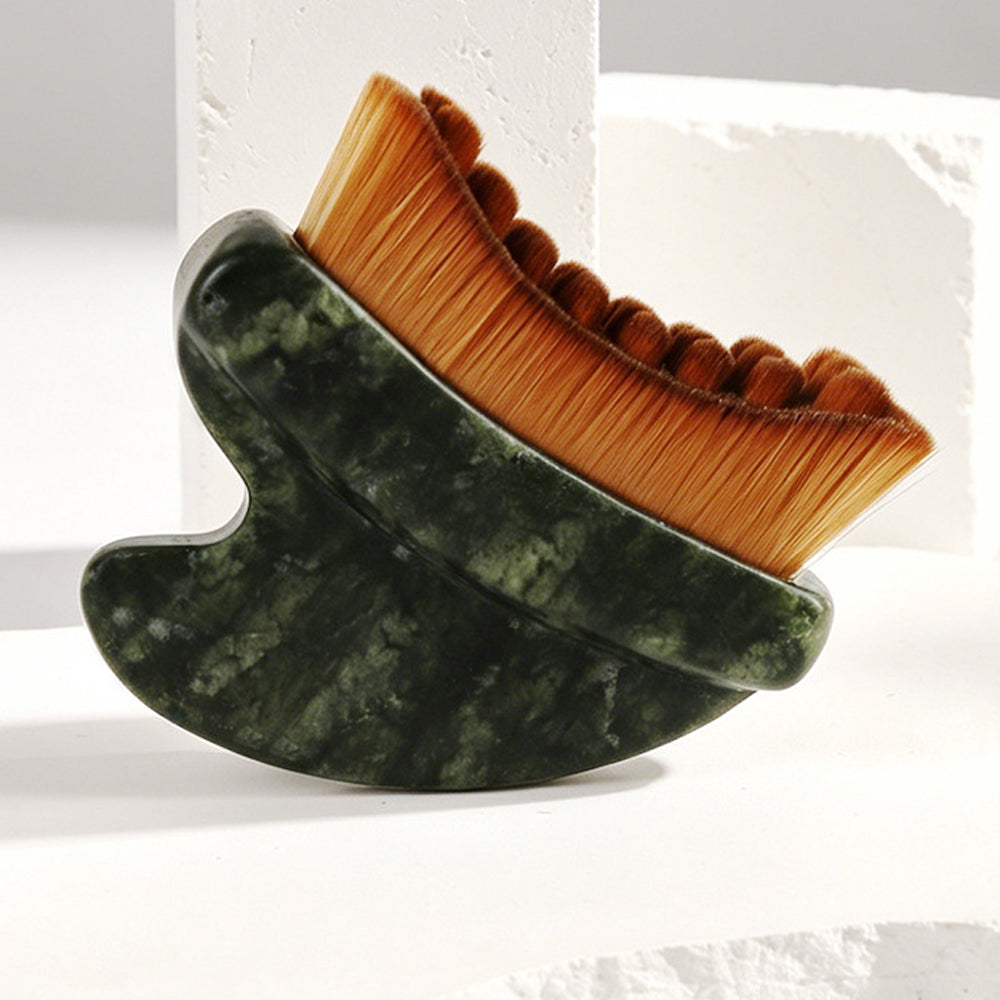 Lymphatic Face Brush Dual-Ended Dry Brush for Sculpt and Relax