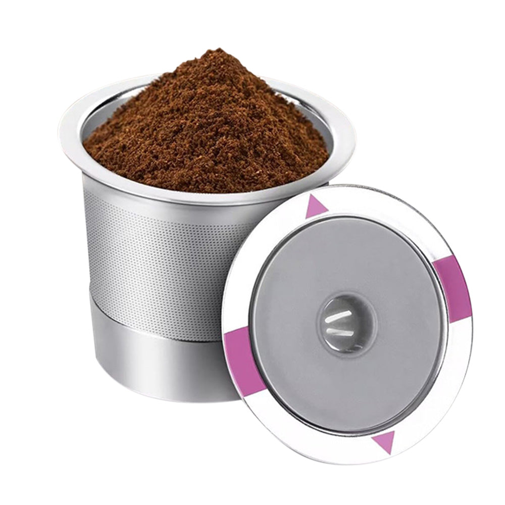 2 PCS Stainless Steel Coffee Filter Pods Compatible With Keurig 1.0 2.0 Reusable K Cups