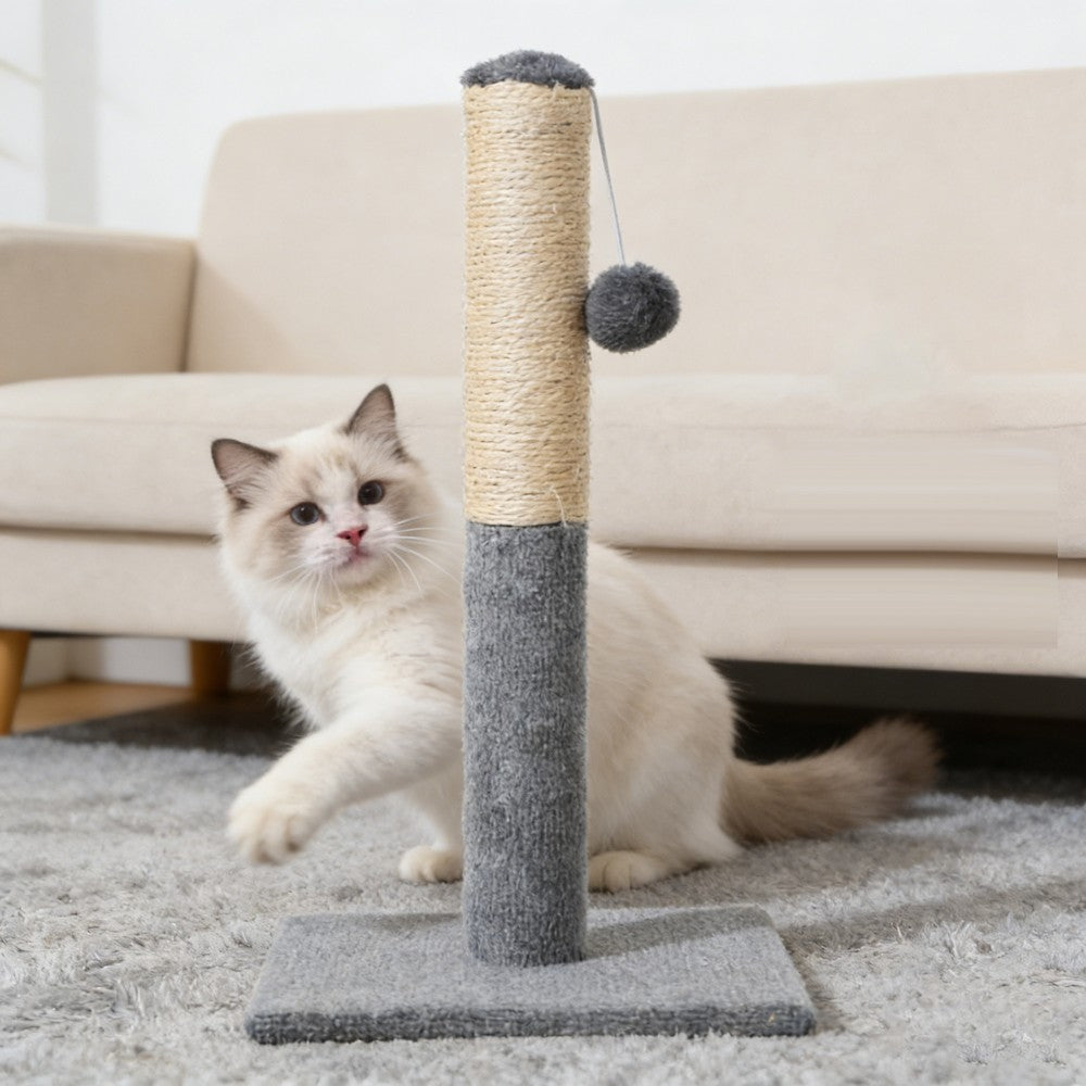 Cat Scratching Post with Hanging Balls Sisal Cat Tree Tower Cat Rubbing Post