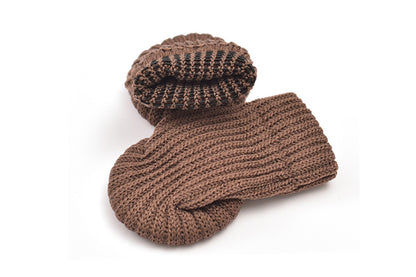 4Pcs Knitted Table Chair Leg Socks Sleeve Floor Protector Furniture Feet Cover