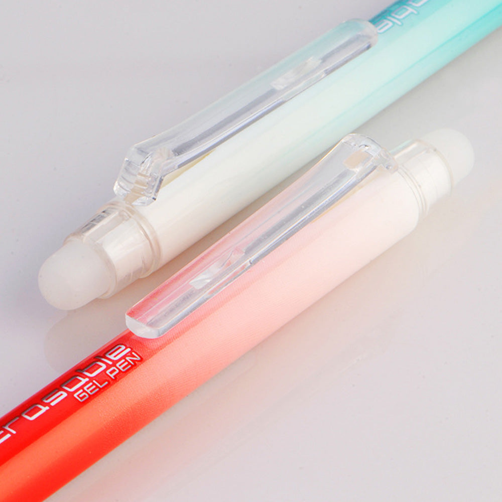 24-Piece Set Colorful Click-Erasable Gel Pen Set for Students School Office