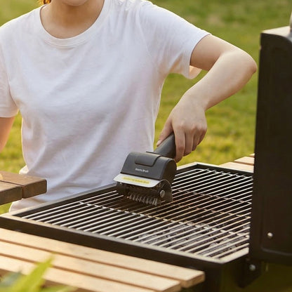 Cordless Electric Grill Brush BBQ Cleaner with 2000mAh Battery and 600rpm for Outdoor
