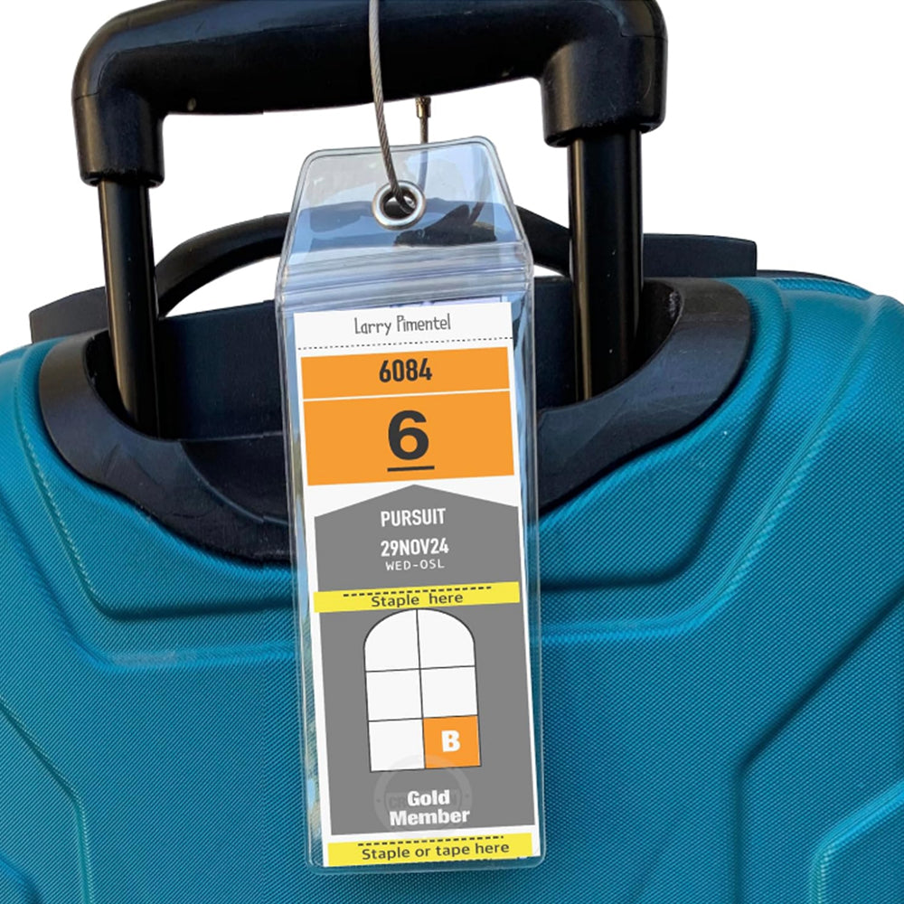 10 Pcs Cruise Luggage Tags PVC Suitcase Tag Holders Cruise Essentials