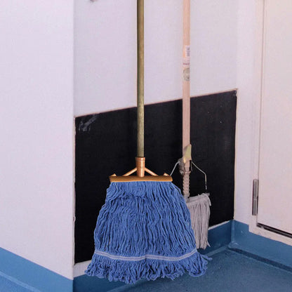 Cotton String Mop Head Detachable Loop-End Mop - Blue