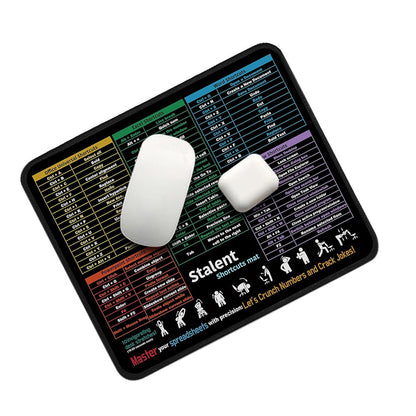 2Pcs Small Excel Cheat Sheet Shortcuts Computer Mouse Pads  Excel Word PowerPoint Windows Shortcuts Desk Pads