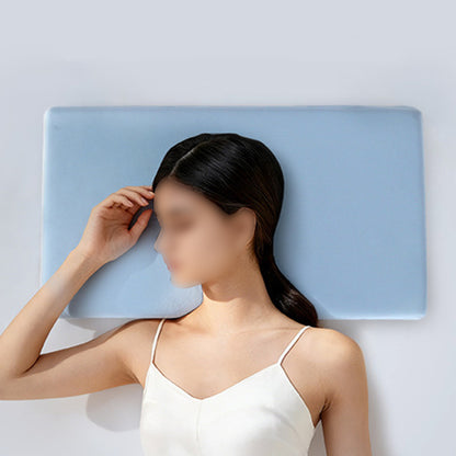 Soft Ultra Thin Pillow Cooling Memory Foam Pillow - Blue