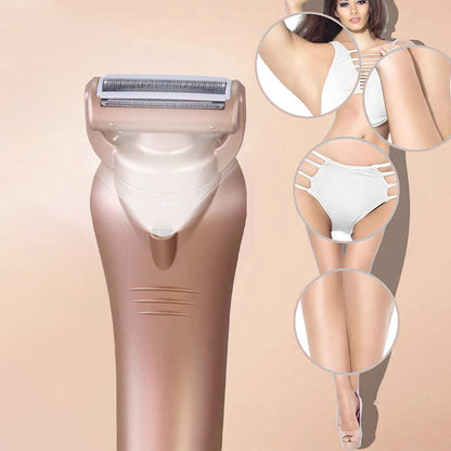 Electric Body Shaver for Women Rechargeable Razor with Detachable Head for Leg Bikini Arm