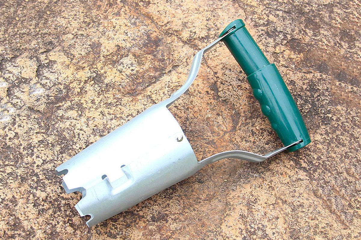 Garden Bulb Planter Tool with Depth Markers for Transplanting and Seedling Removal