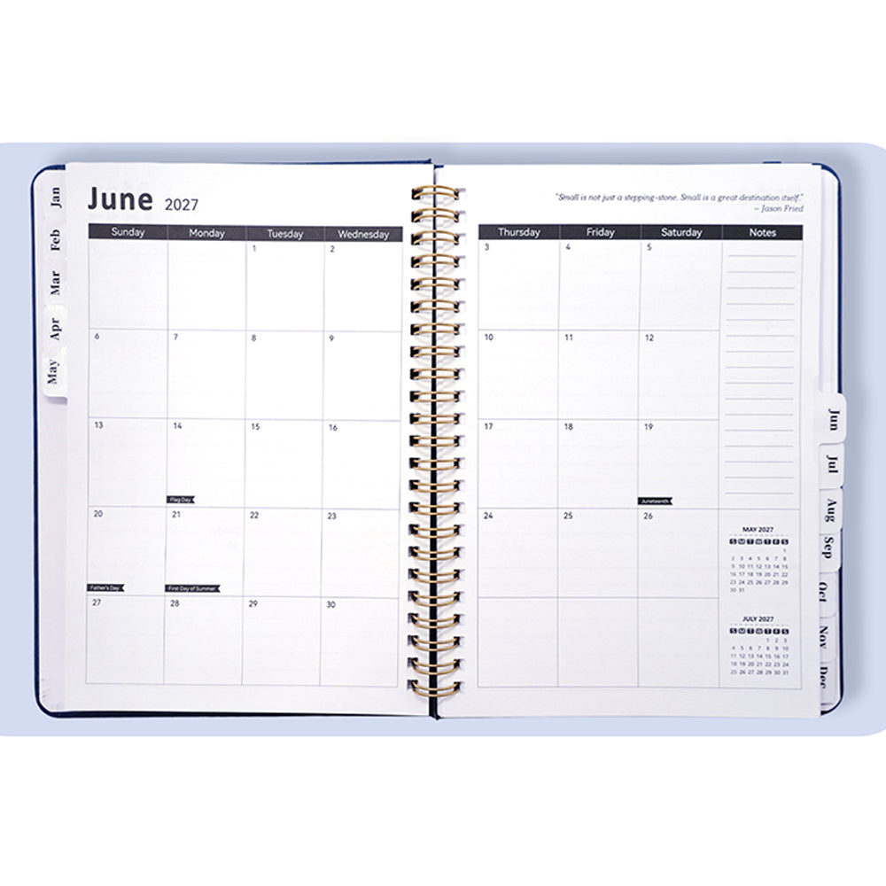 3 Pack 2027 Spiral Planner Monthly Weekly Portable Organizer Notebook