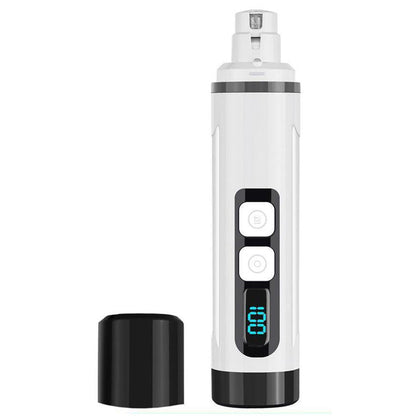 Pet Nail Grinder with LED Light Rechargeable Dog Cat Nail Trimmer Black