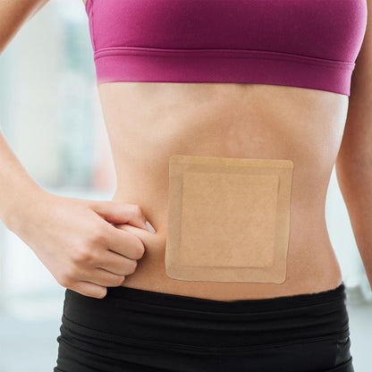 10Pcs Set Self-Adhesive Castor Oil Pack Wrap for Liver Detox