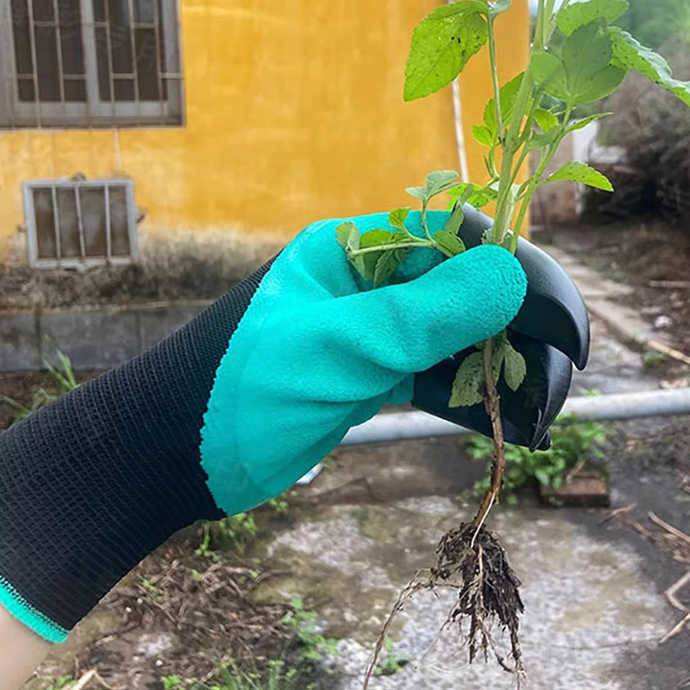 2 Pairs Waterproof Gardening Gloves with ABS Claws