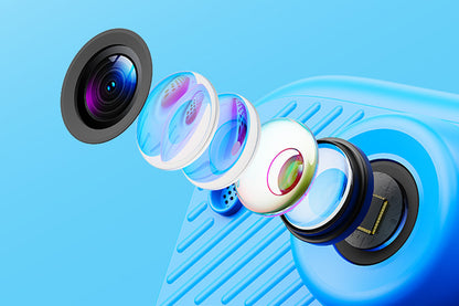 boy and girls DIY Instant Print Camera with 48MP Photo Printer-Blue