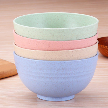 8-Piece Wheat Straw Cereal Bowls ââ‚?Durable, Microwave & Dishwasher Safe