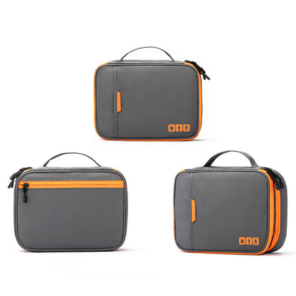 Electronic Organizer Travel Case Cable Organizer Bag For Travel Essentials-Grey
