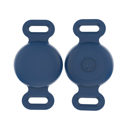 Ultra-Durable Anti-Lost Lightweight Silicone Waterproof Airtag Dog Collar Holder Cat Collar Cover-Dark Blue