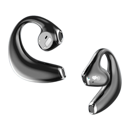 144-Language Real Time Translator Earbuds Open Ear Translation Headphone Black