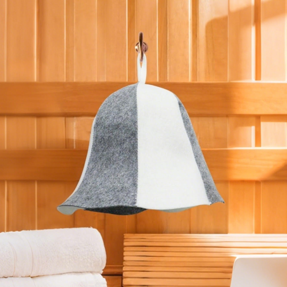 2 Pack Felt Sauna Hat Heat Insulation Sauna Cap for Men Women
