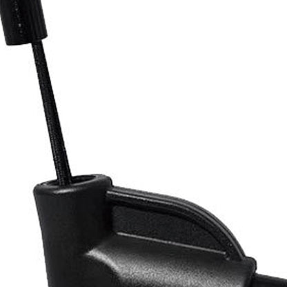 Folding Beach Lounge Chair Portable Beach Mat with Backrest Black