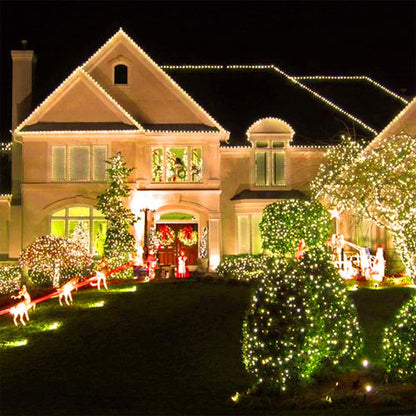 2 Pack Dazzle Bright Christmas String Lights Battery Operated  8 Modes Lights String  Holiday Xmas Decorations Warm White