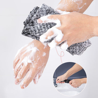 Set of 2Pcs Exfoliating Long Washcloth Back Scrubber Shower Bath Towel
