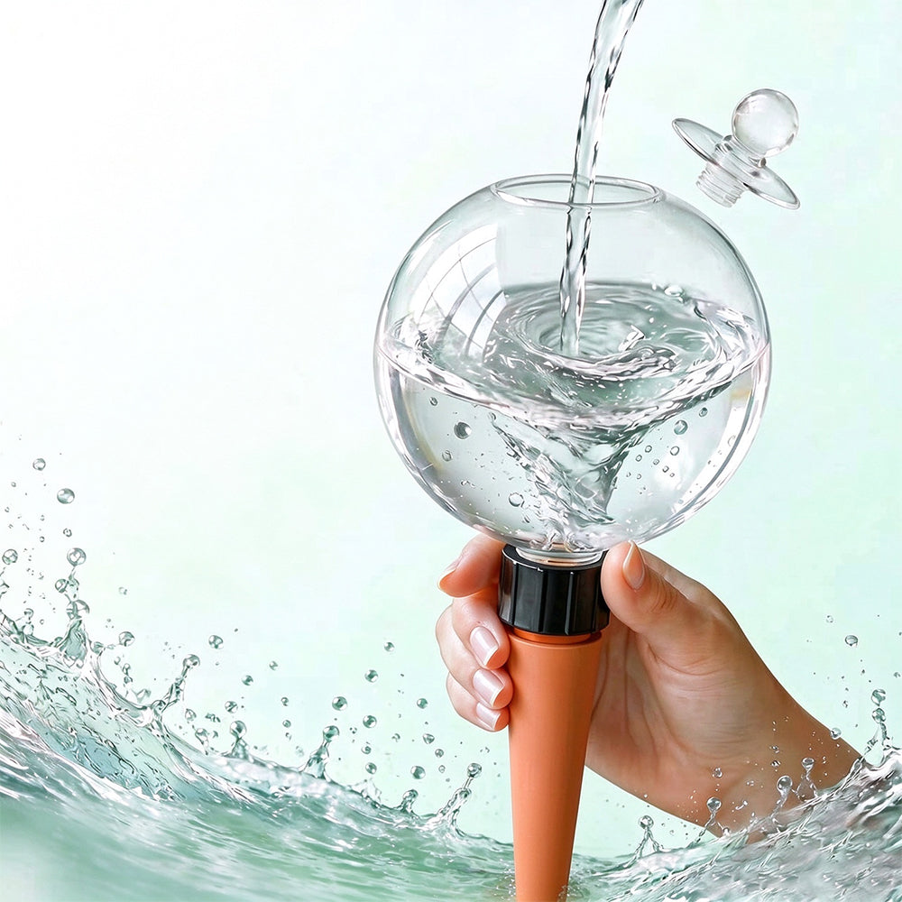 4 Pack 17oz Self Watering Globes Slow Release Waterer