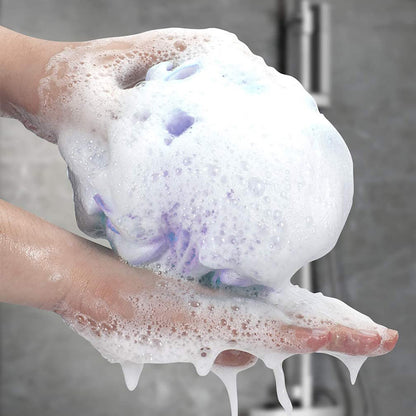 4PCS Loofah Sponge Bath Puff Exfoliating Cleaning Bath Ball Body Sponge Washer