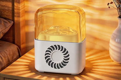 Rechargeable Bluetooth Speaker with 16 Color Light-White
