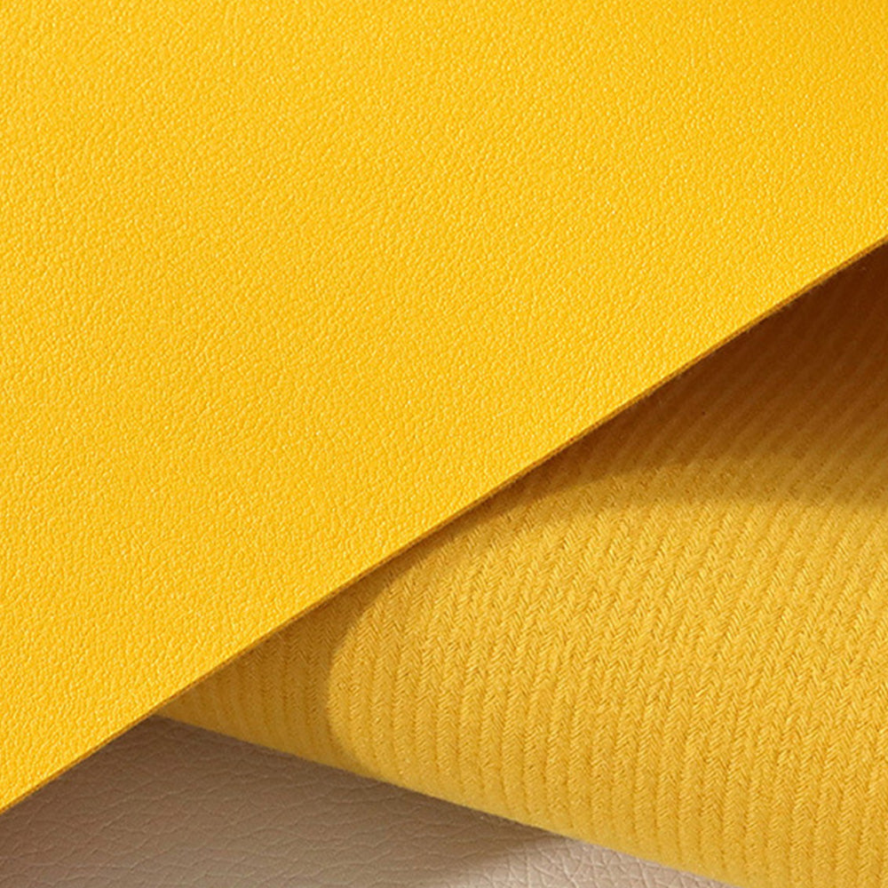 Large PU Leather Desk Mat Waterproof Non Slip Mouse Pad for Office Home-Yellow