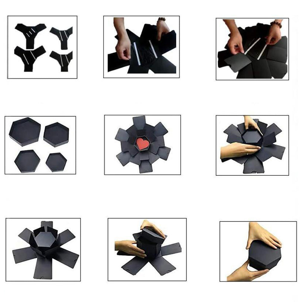 5 Layers Explosion Gift Box DIY Explosion Surprise Photo Preassembled Box