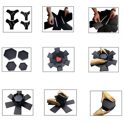 5 Layers Explosion Gift Box DIY Explosion Surprise Photo Preassembled Box