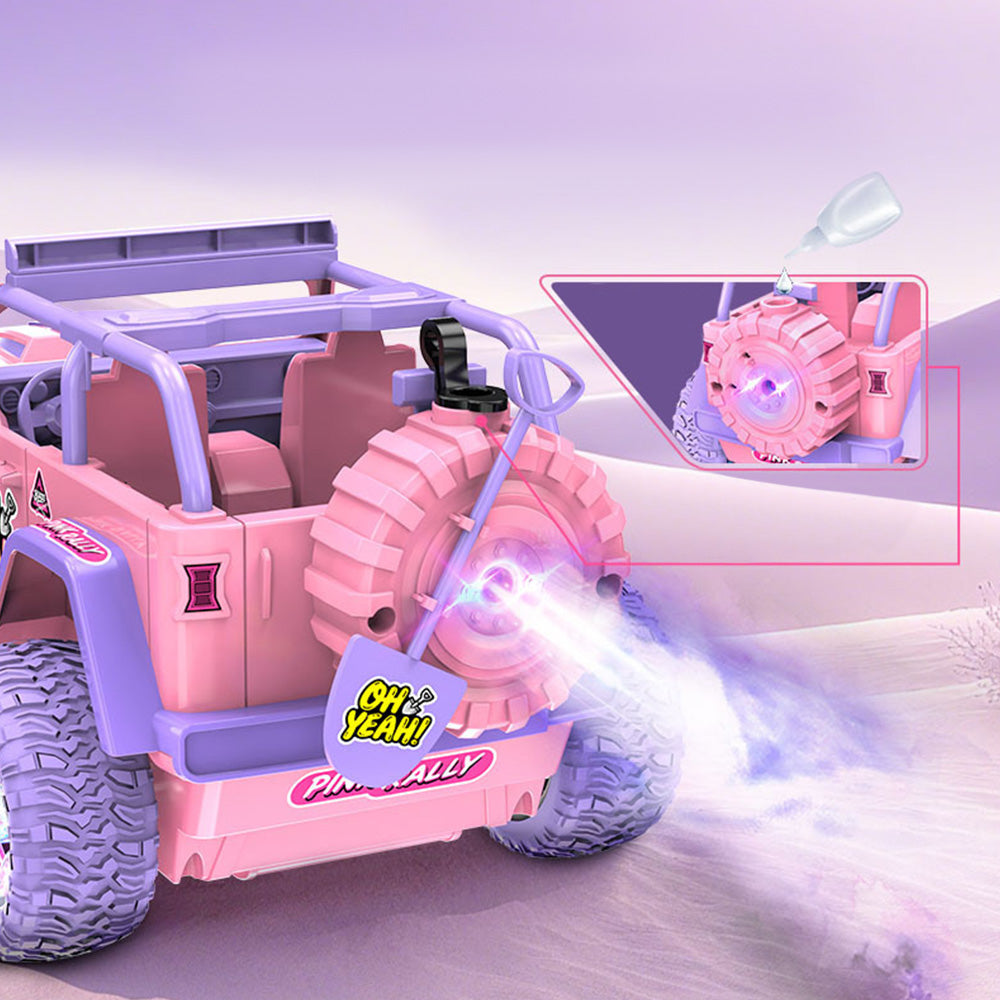 Remote Control Car Rechargeable Off Road Truck - Pink