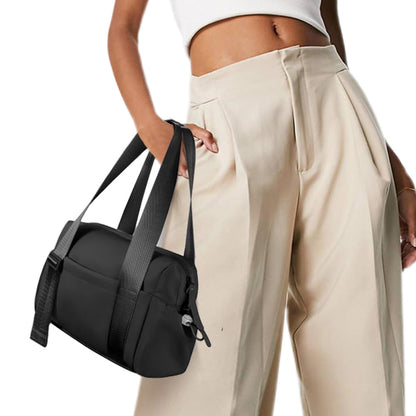 Mini Gym Bag for Women Girls Small Gym Tote Bag with Wet Compartment Workout Sport Shoulder Bag Black