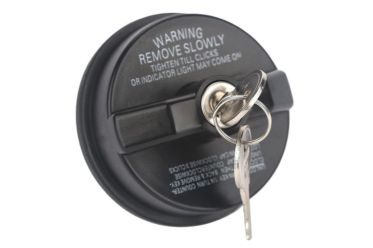 2Pcs Locking Gas Cap with 2 Keys Lock Fuel Cap Compatible With Chevy Honda Nissan