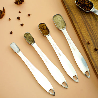 6Pcs Stainless Steel Measuring Cups & Spoons Set