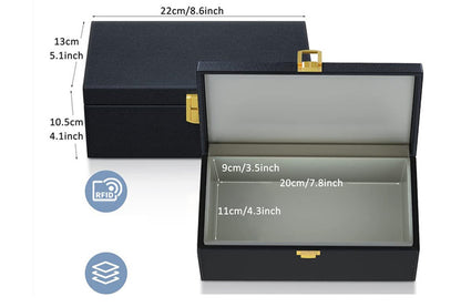 2Pcs Keyless Entry RFID Signal Blocking Cage with 2Pcs Key Pouches