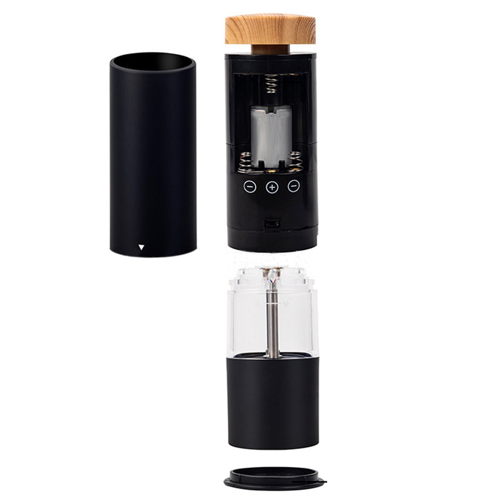 2PCS Electric Pepper Grinders ââ‚?LED Light & Adjustable Coarseness