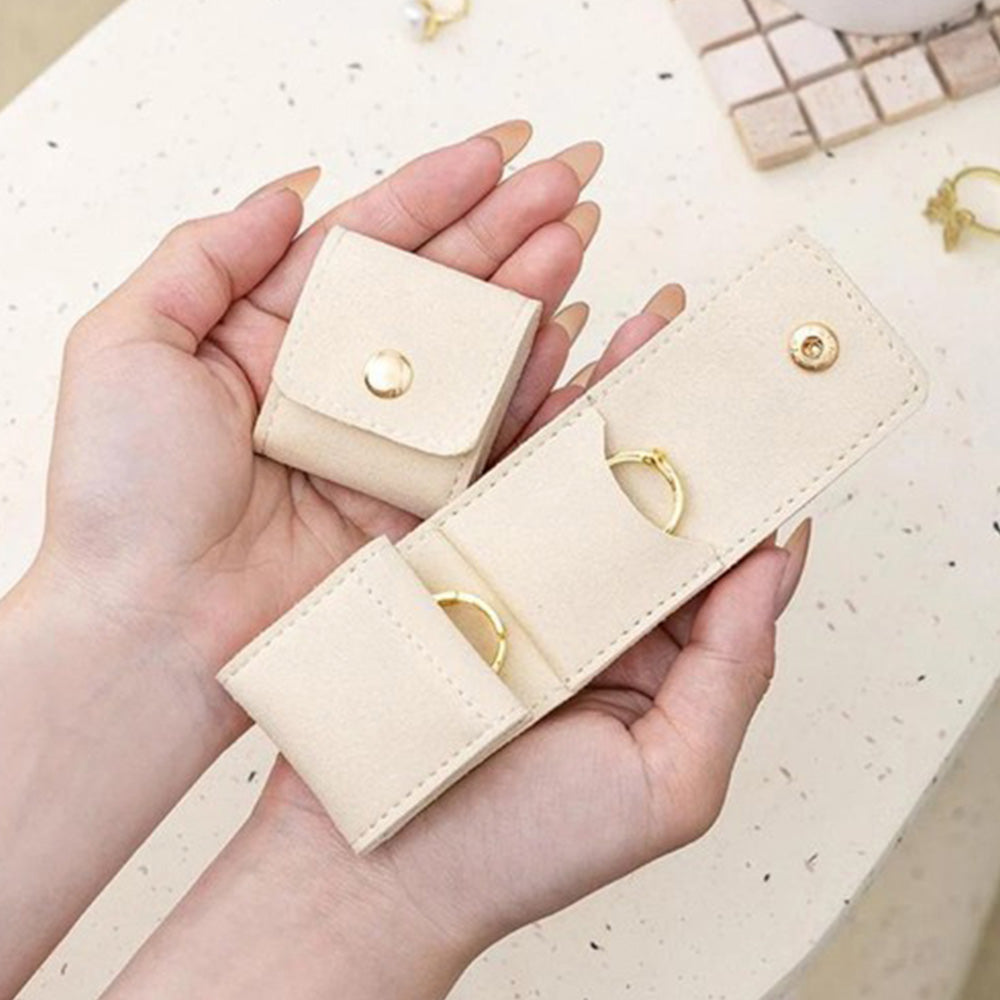 3-Pack Mini Travel Jewelry Organizer Pouch with Buckle