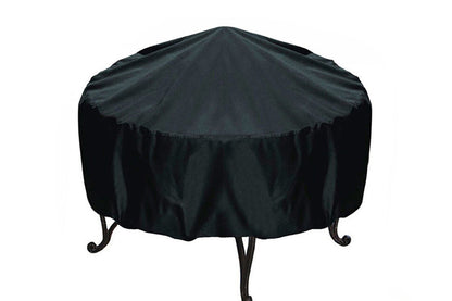 Outdoor Round Fire Pit Cover Waterproof Oxford Protector for Patio Use