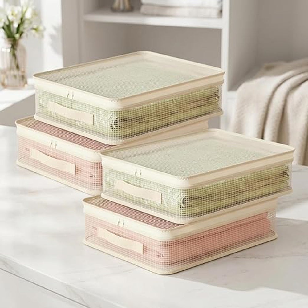 4Piece Clear PVC Storage Bags Dustproof Organizer