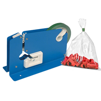 Plastic Bag Neck Sealer Sealing Dispenser With 24 Roll Tapes