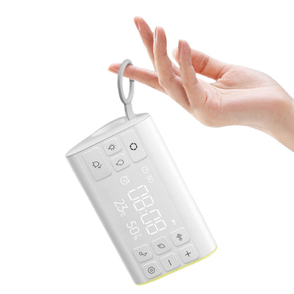 Sound Machine with 35 Soothing Sounds 7 Colors Night Light White Noise Machine with Time Temperature and Humidity Display