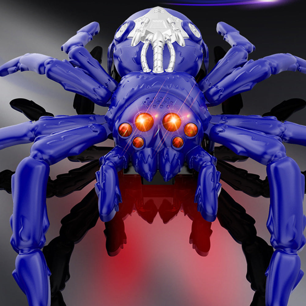 360 Degree Rotating Remote Control Wall Climbing Spider Toy - Blue