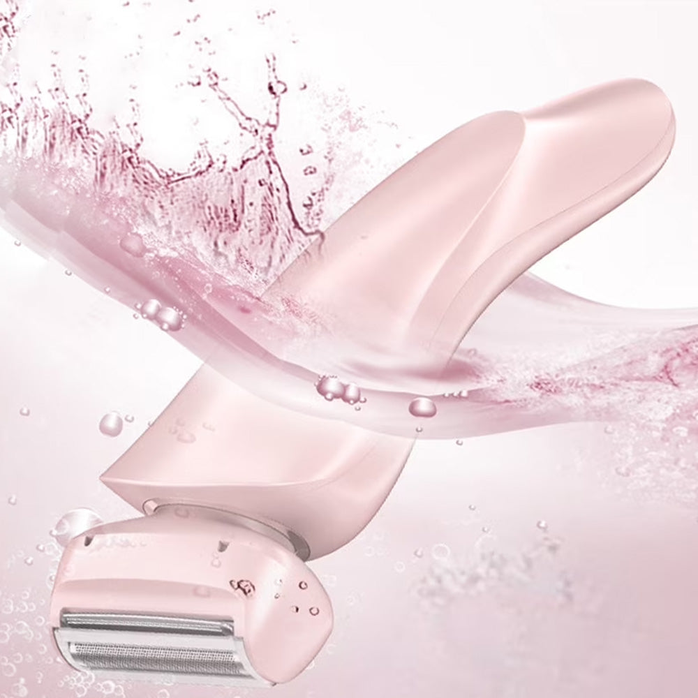 Cordless Electric Hair Trimmer Rechargeable Women Hair Trimmer-Pink