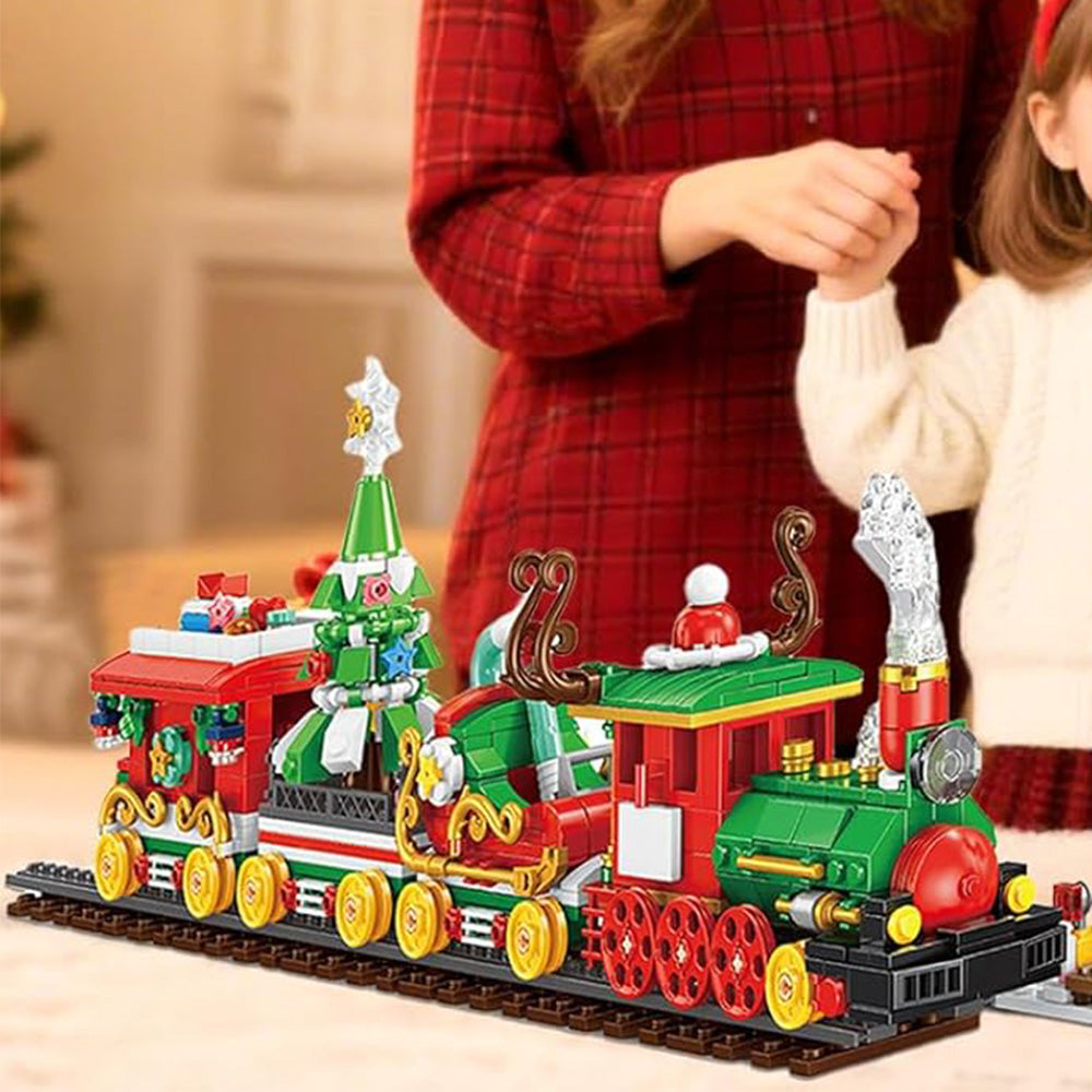 Advent Calendar Christmas Train Building Block Set ¨C Holiday Countdown Toy