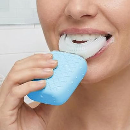 U Shaped Electric Toothbrush-Blue
