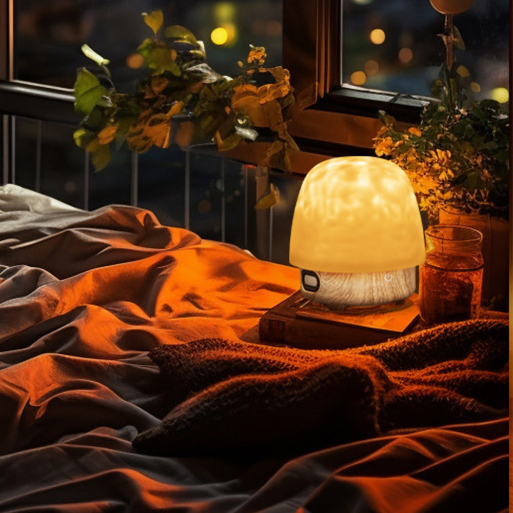 Ambient Lighting & Bluetooth Speaker with 16 Light Colors-Khaki